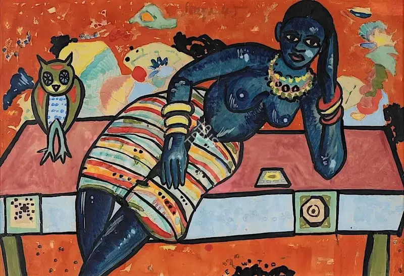 F.N. Souza (Artist), Untitled, 1945, Painting