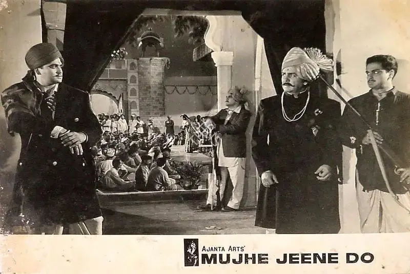 Apurba Bhattacharjee (Cinematographer), Mujhe Jeene Do, 1963, Lobby Card
