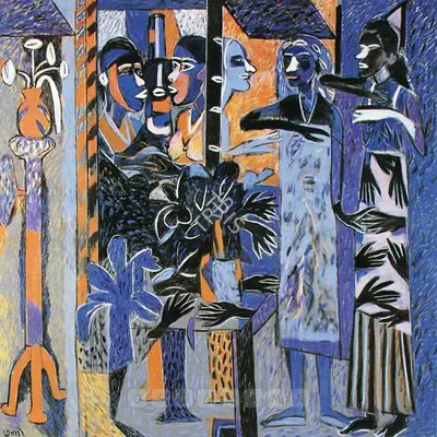 Subramanyan, K.G. (Artist). Buss Cola And The Beauty Queens, 2000 | Painting, Sa.Onl/08.05.03, 2000