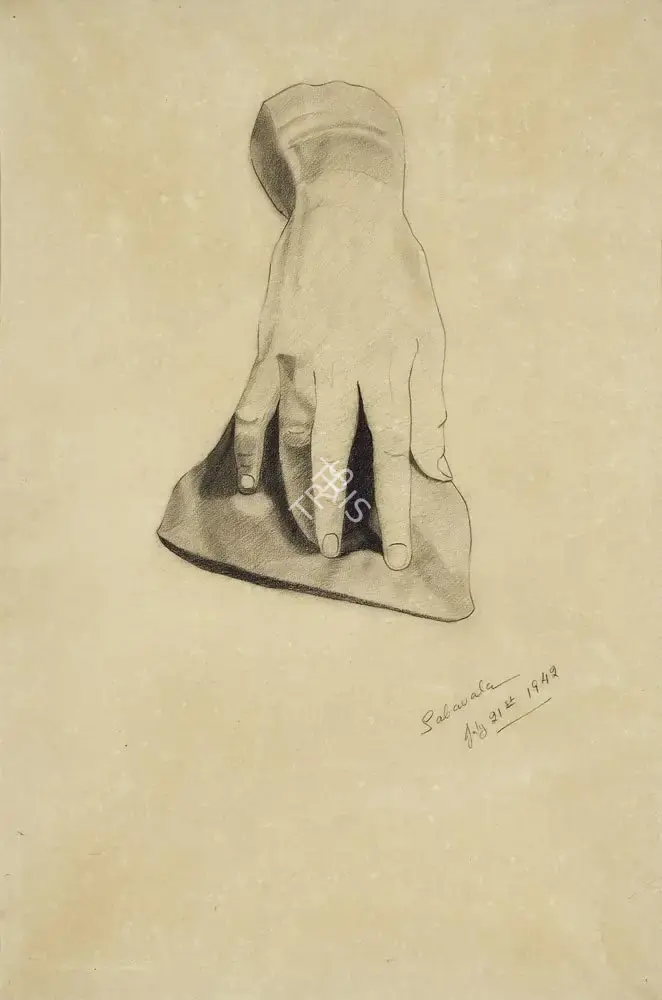 Jehangir Sabavala (Artist), Untitled, 1942, Drawing