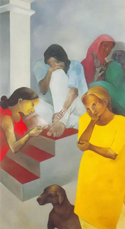 Sardar Sobha Singh (Artist), In the Afternoon, 1986, Painting