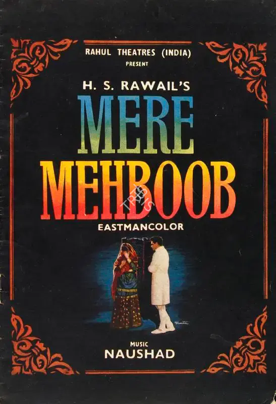 H.S. Rawail (Producer), Mere Mehboob, 1963, Song-Synopsis Booklet