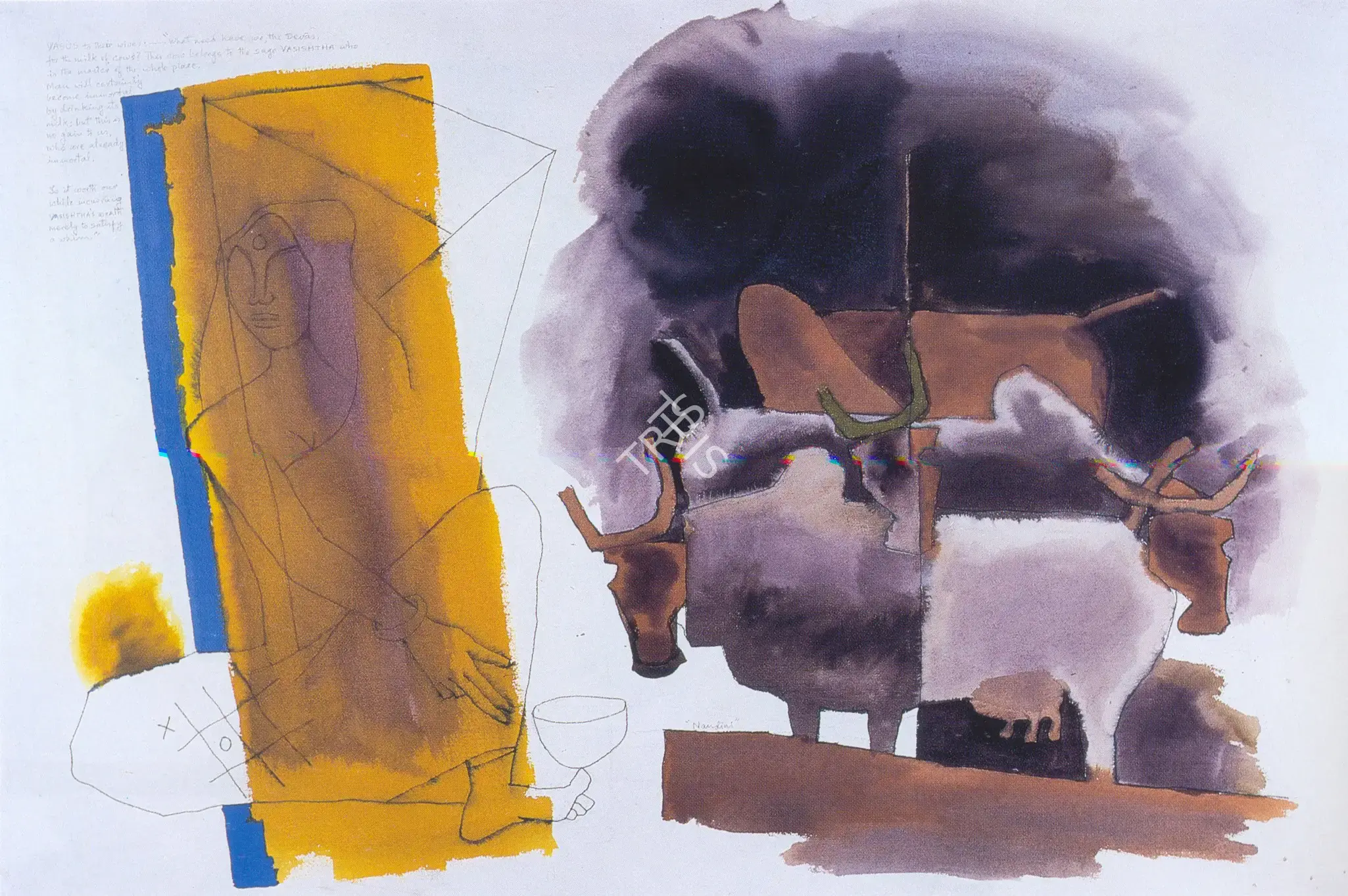 M.F. Husain (Artist), Nandini, Painting