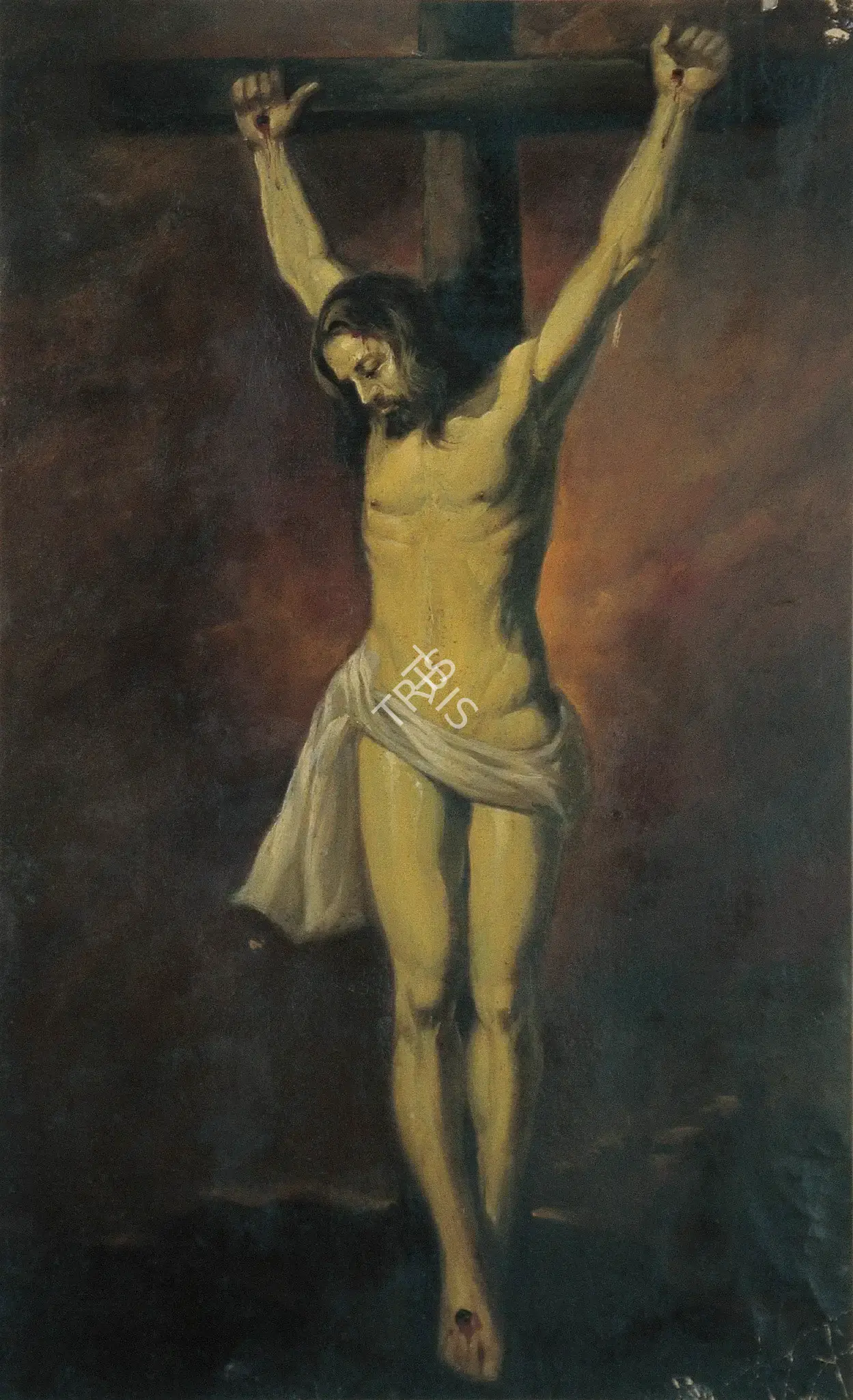 A.X. Trindade (Artist), Crucifixion, 1921, Painting