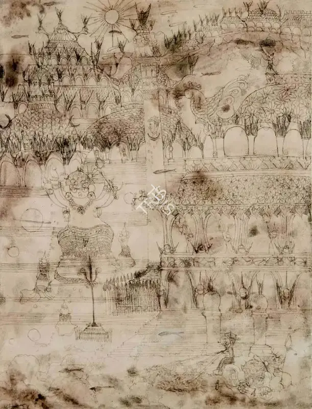 K. Ramanujam (Artist), Untitled, 1968, Drawing