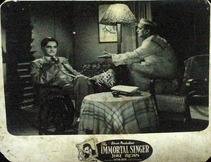 Nitin Bose (Director), Amar Saigal, 1955, Lobby Card