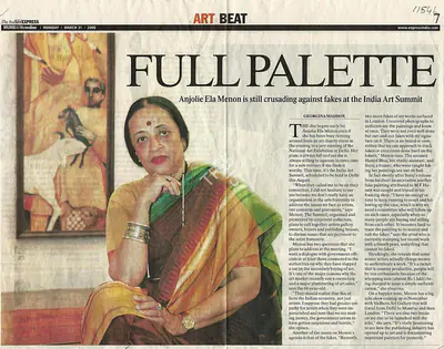Georgina L. Maddox (Reporter), Full Palette, 2008, Newspaper clipping