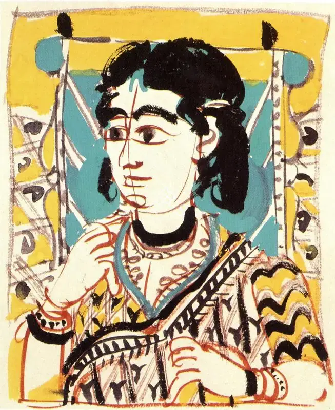 Subramanyan, K.G. (Artist). Studies of Faces . Watercolour on Paper, 1979 | K.G. Subramanyan, 2003 | Painting | FineArts | 00566154