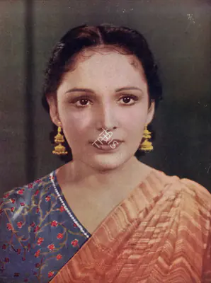 Unknown (Artist), Unknown (Artist), Devika Rani | Oleograph, July 1941, Oleograph
