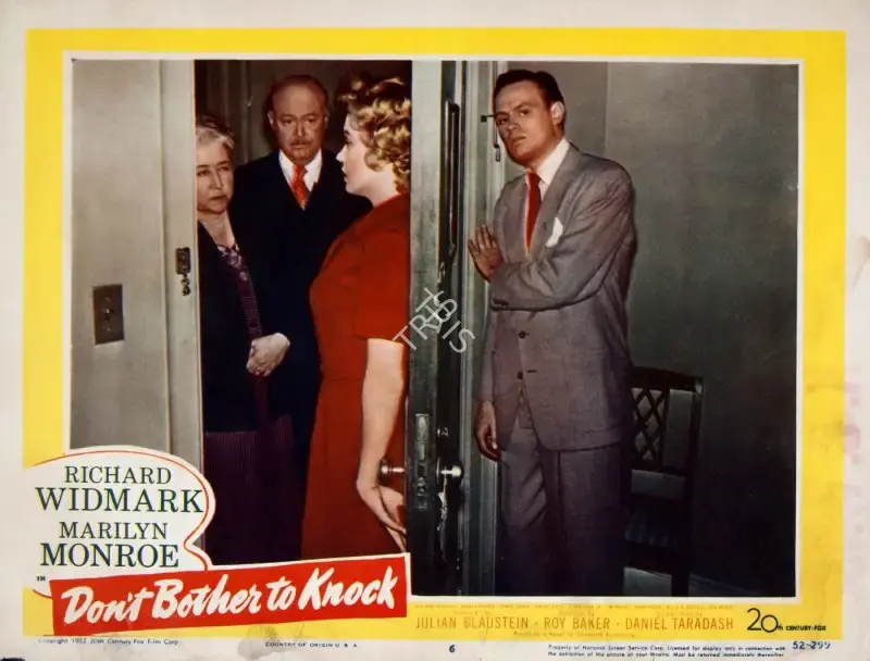 Roy Ward Baker (Director), Don't Bother to Knock, 1952, Lobby card