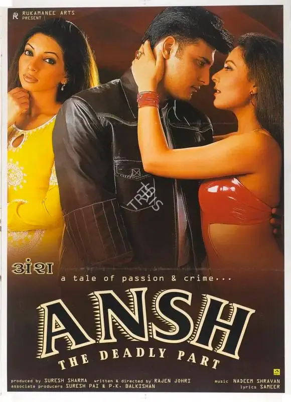 Suresh Sharma (Producer), Ansh, 2002, Full Sheet Poster