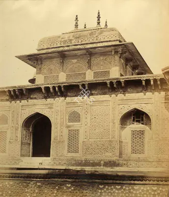 Felice Beato (Photographer), Etmad-ood Dowlah's Tomb near Agra, 1859, Antiquarian Photograph
