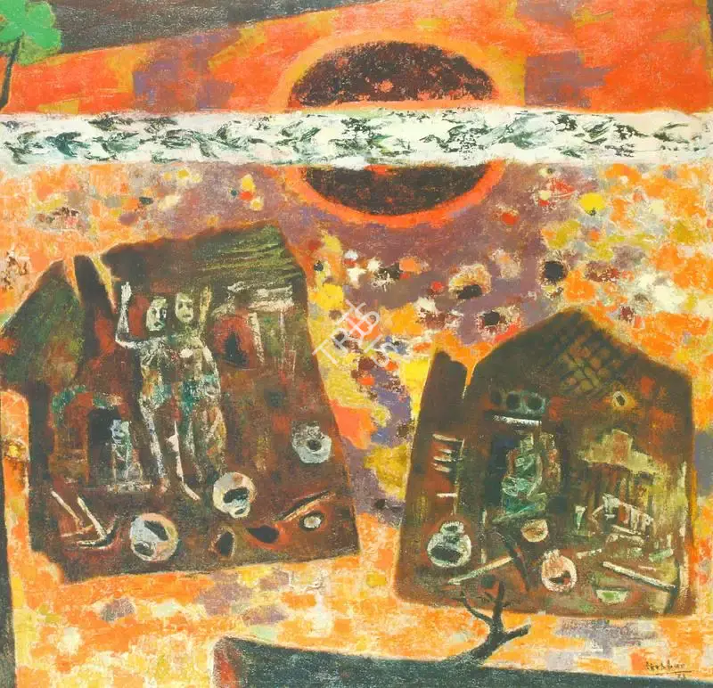 Prafulla Joshi (Artist), Abstract, Painting