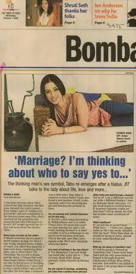 Rubina A. Khan (Reporter), Marriage? Im Thinking about who to Say Yes to…, 2008, Newspaper Clipping