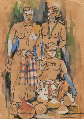 A.A. Almelkar (Artist), Untitled, Painting