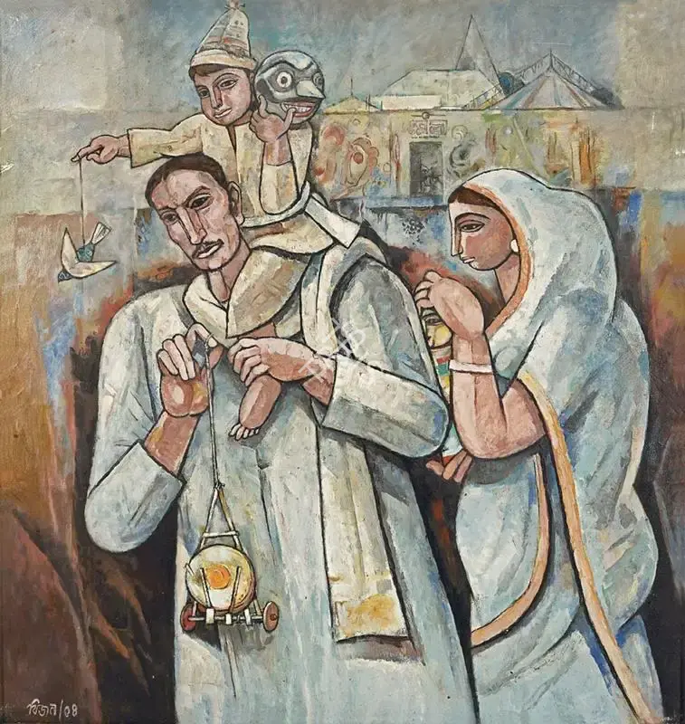 Bijon Choudhury (Artist), Untitled, 2008, Painting