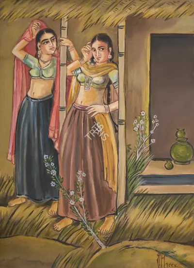 Ramgopal Vijaiwargiya (Artist), Untitled, 1994, Painting