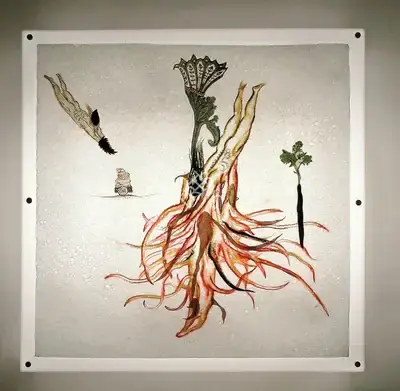 Mithu Sen (Artist), In Transit 6 , 2011, Collage