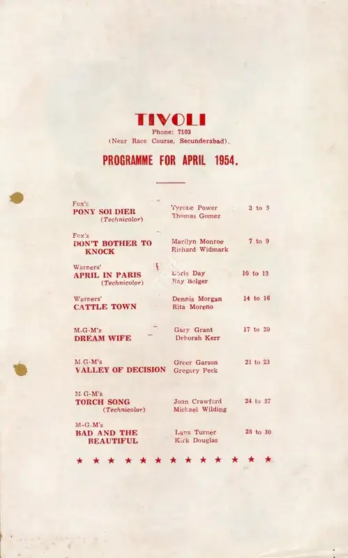 Tay Garnett (Director), The Valley of Decision, 1945, Handbill