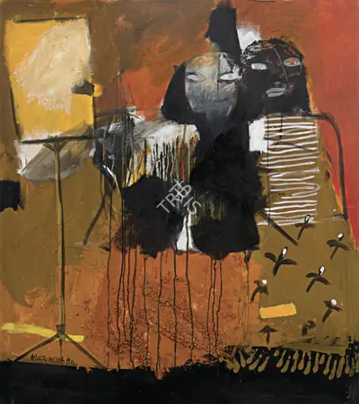 Chittrovanu Mazumdar (Artist), Untitled, 1994, Painting