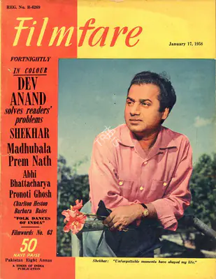 C.R. Mandy (Editor), Filmfare, 1958, Magazine