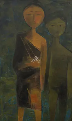 Ramkumar (Artist). Untitled, n.d. | Painting, Sa.Mum/02.04.25, 2025 · Saffronart