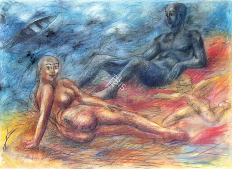 Mistry, Dhruva (Artist). Dialogue-1, 1983 | Painting, Ch.Lon/04.06.97, 1997 · Christie's