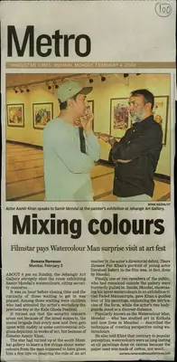 Sumana Ramanan (Reporter), Mixing Colours, 2008, Newspaper Clipping