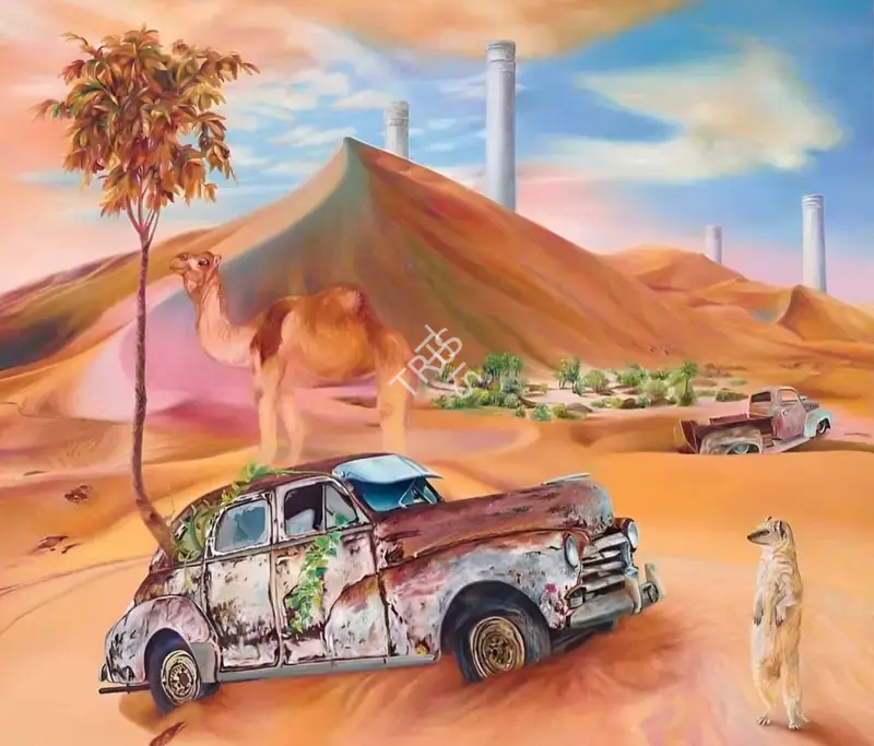 Ranbir Kaleka (Artist), Serendipity on the Dunes, 2019, Painting