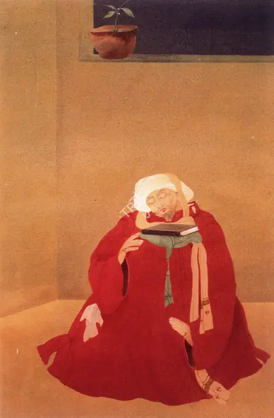 M.A.R. Chughtai (Artist), The Poet, Painting