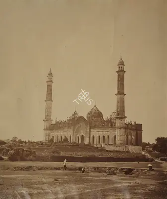 Studio V. & E. Pont (Photographic Studio), Great Mosque inside Imambara, Lucknow, 1870, Antiquarian Photograph