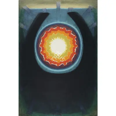 De, Biren (Artist). Untitled, 1970 | Painting, AG.Onl/30.03.23, 2023 · Asta Guru