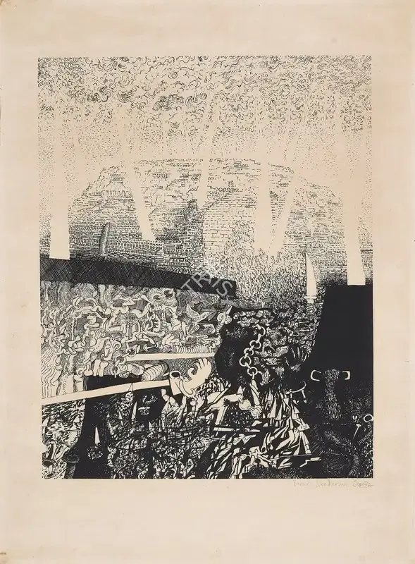 Sundaram, Vivan (Artist). Heights of Macchu Picchu Series- Chain/Link/Step/Knives, 1972 | Graphic Art, Pu.Mum/06.03.25, 2025 · Pundole
