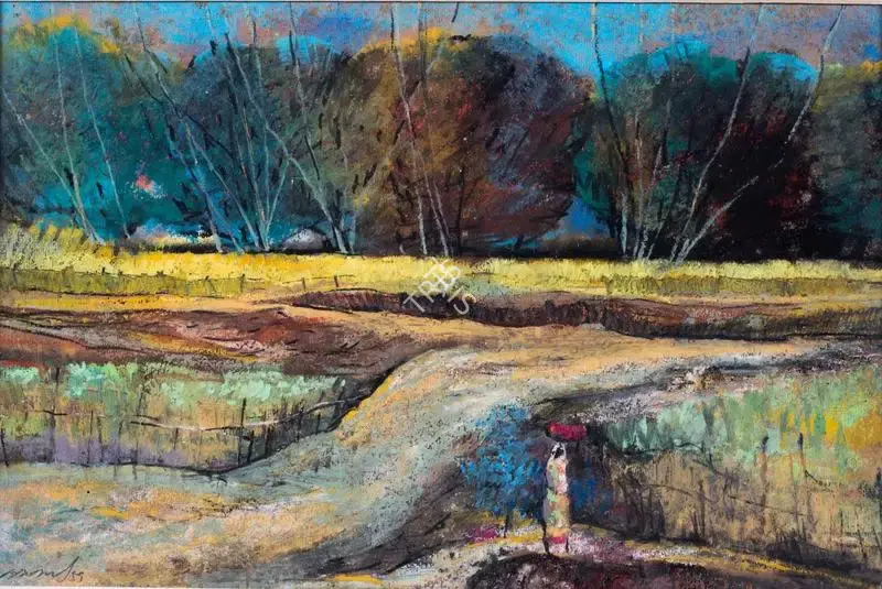 Gopal Ghose (Artist), Landscape, 1959, Painting