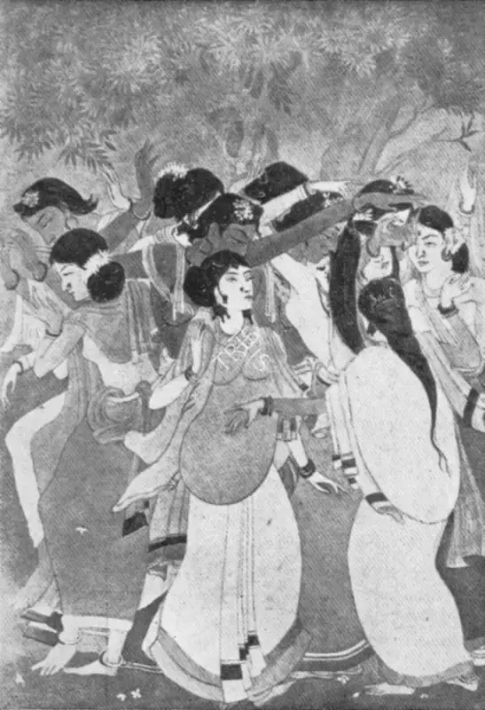 Kshitindranath Majumdar (Artist), Ras Lila, Painting