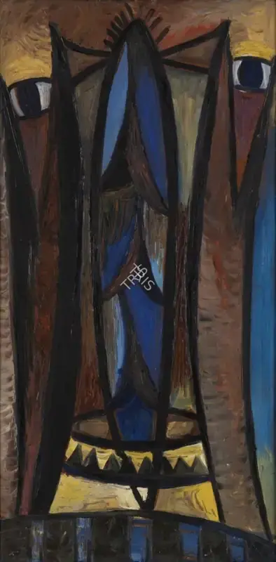 Bakre, S.K. (Artist). Untitled, n.d. | Painting, Sa.Onl/18.12.24, 2024 · Saffronart