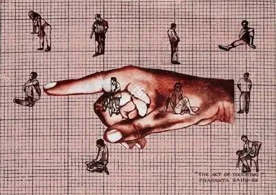 Prasanta Sahu (Artist), The Act of Touching, 2003, Painting
