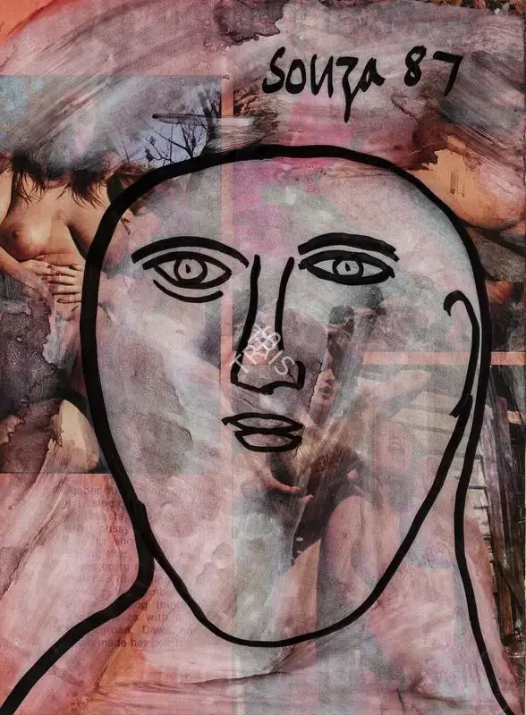 F.N. Souza (Artist), Untitled, 1987, Painting