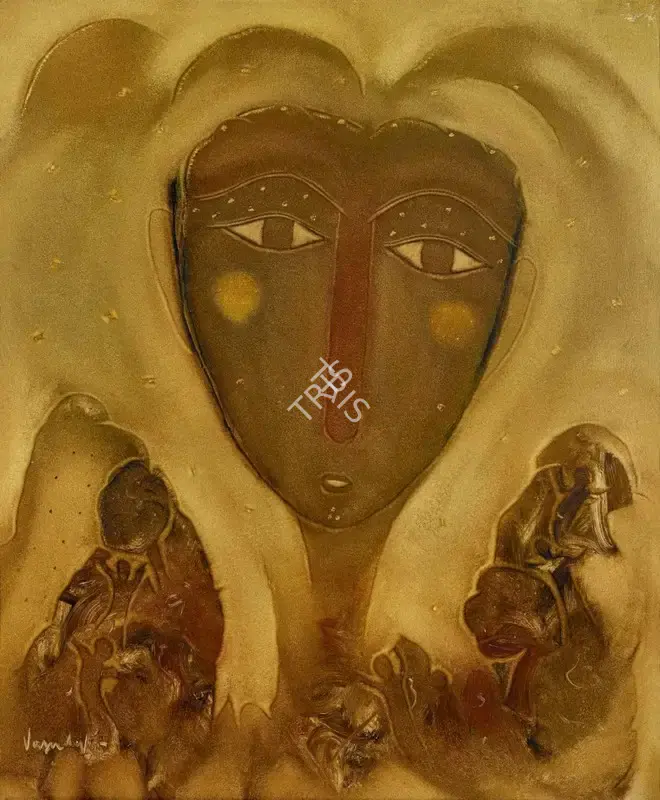 S.G. Vasudev (Artist), She, 2005, Painting