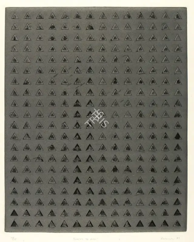 Zarina Hashmi (Artist), Spaces to Hide, 1981, Graphic Art