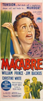 William Castle (Producer), Macabre, 1958, Poster