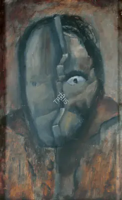 Altaf (Artist), Self-Portrait, 1968, Painting