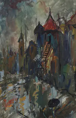 H.A. Gade (Artist), Untitled, 1948, Painting