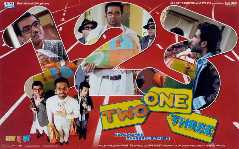 Kumar Mangat (Producer), One Two Three, 2008, Lobby Card