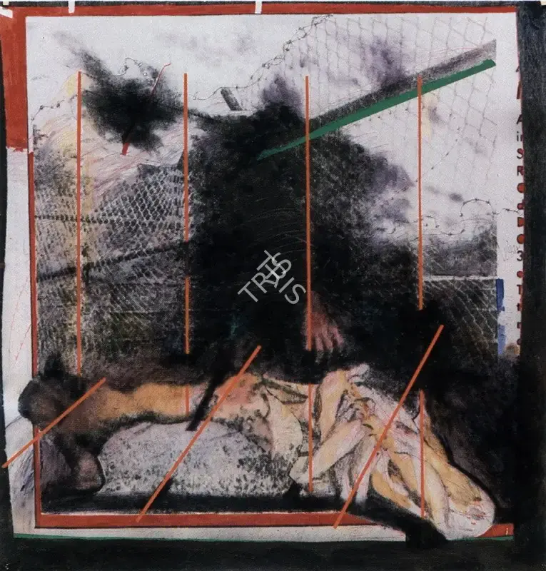 Vinod Dave (Artist), Scattered Silence, 1984, Painting