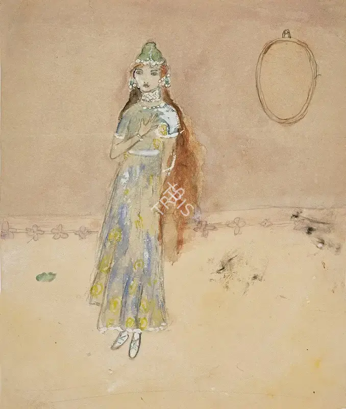 Amrita Sher-Gil (Artist), A Farkas Khan Leanya (The Daughter Of The Wolf Khan), 1928, Painting