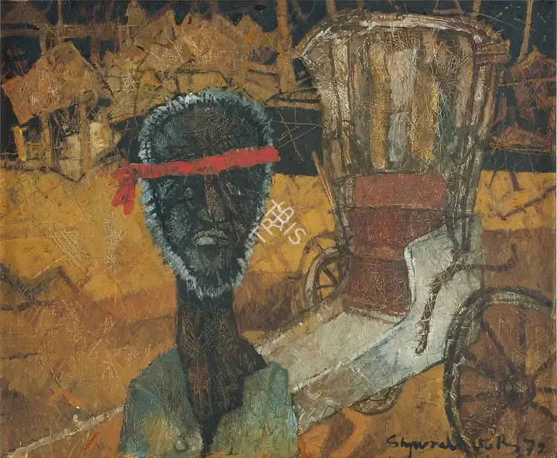 Shyamal Dutta Ray (Artist), Untitled, 1972, Painting