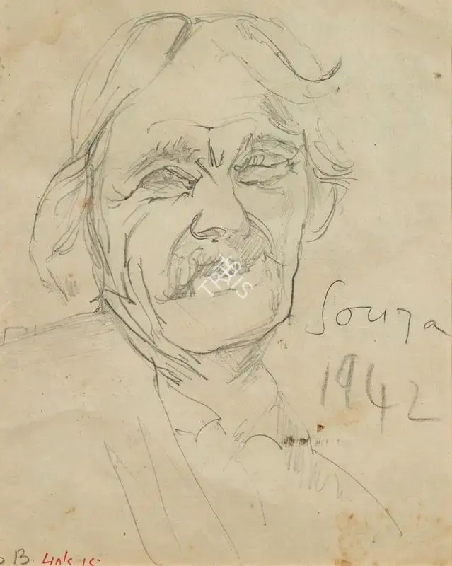 F.N. Souza (Artist), Untitled, 1942, Drawing