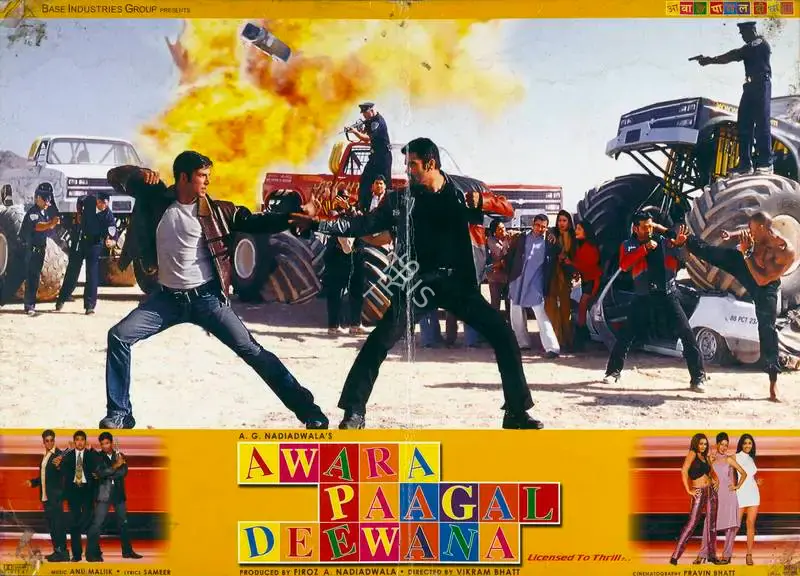Firoz A. Nadiadwala (Producer), Awara Paagal Deewana, 2002, Lobby Card