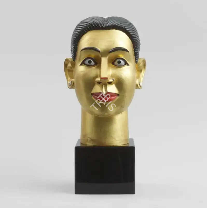 Ravinder Reddy (Artist), Head (Black), Sculpture